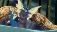 Mega Gyarados as it appears in the anime (Image via The Pokemon Company)